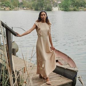 Christy Dawn Jessa in Oat Stripe size S NWT